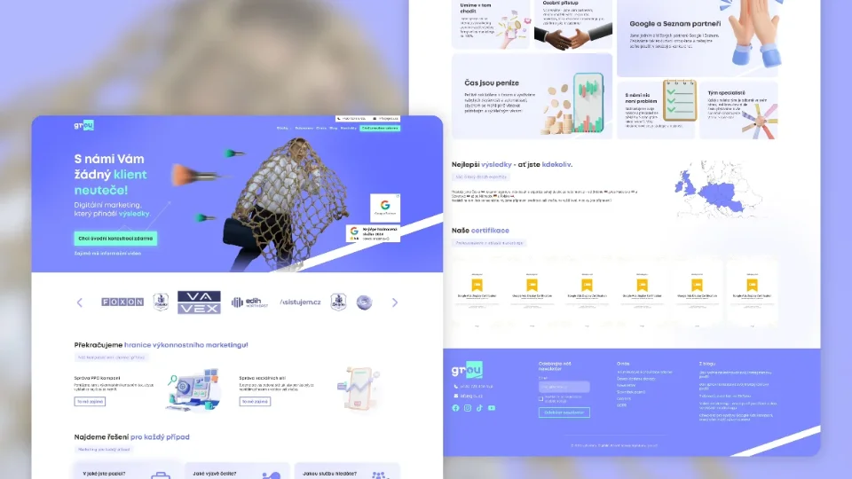 Redesign webové prezentace pro grou.cz