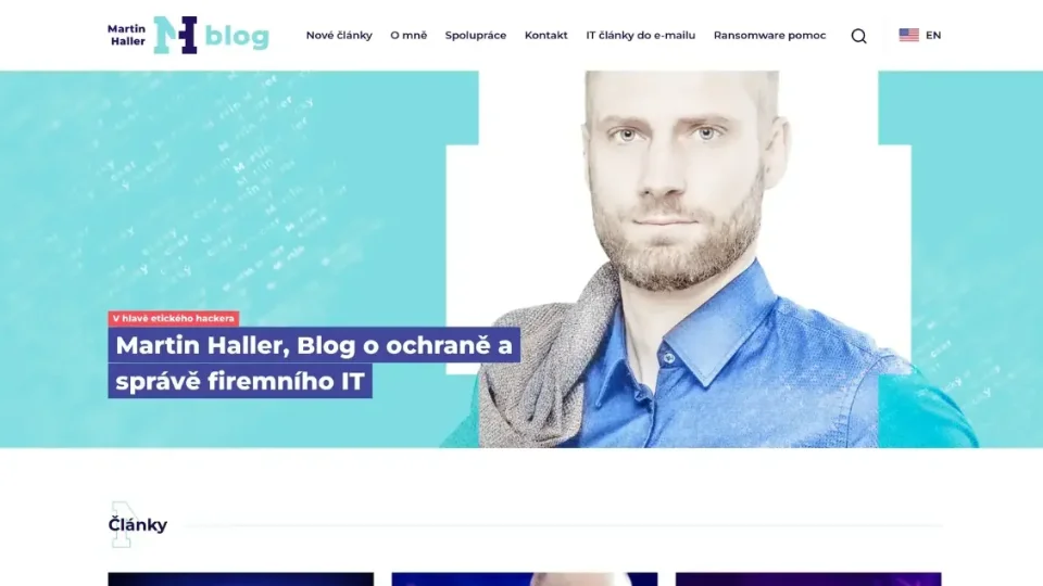 Kódování WordPress webu pro etického hackera Martina Hallera