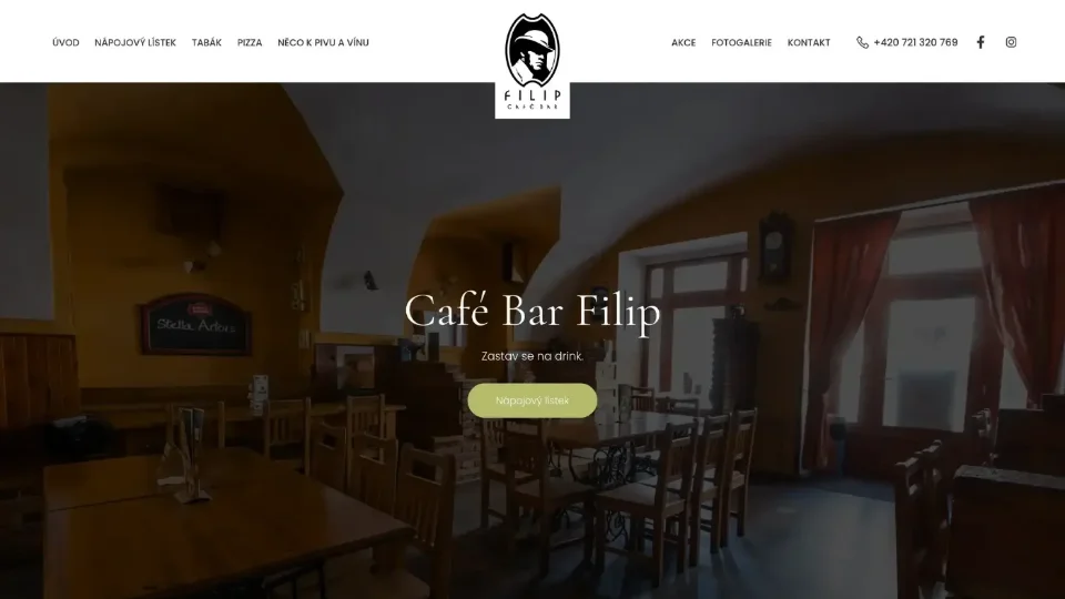 Tvorba webu Café Bar Filip