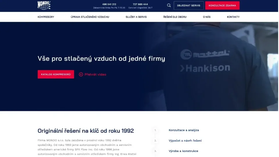 Kódování HTML šablon pro web MONDO