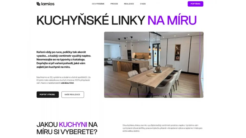 SEO copywriting pro webové stránky truhlářství | Lamios