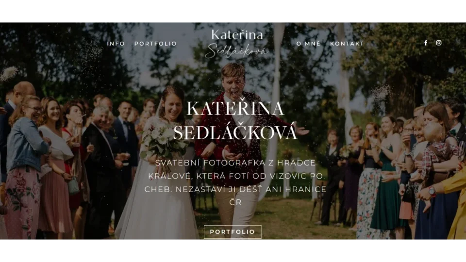Otextování nového webu svatební fotografky se smyslem pro humor